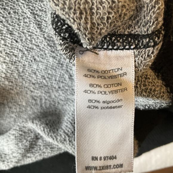 2(X)IST Men Sweatshirt Size L Gray Long Sleeve Crew Neck Pullover Cotton - Picture 4 of 8